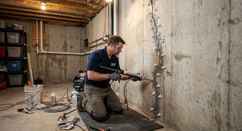 Basement Crack Repair in West Milford, NJ