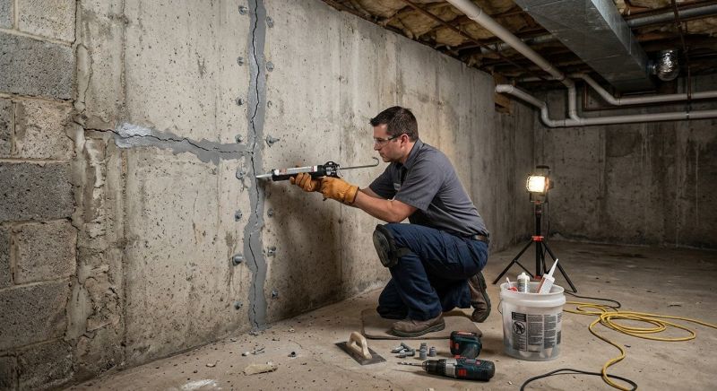 Basement Crack Repair in West Milford, NJ