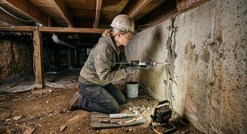 Basement Foundation Repair in Bergenfield, NJ