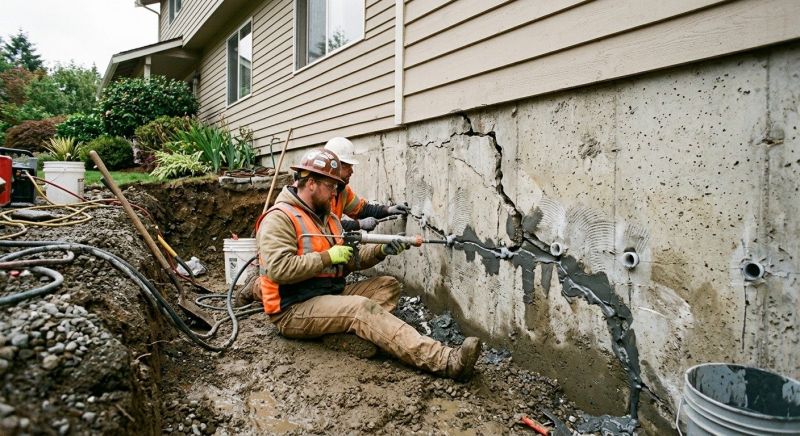 Cracked Foundation Repair in Franklin, NJ