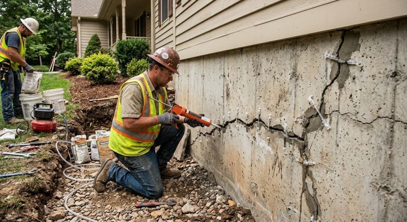 Cracked Foundation Repair in Montville, NJ