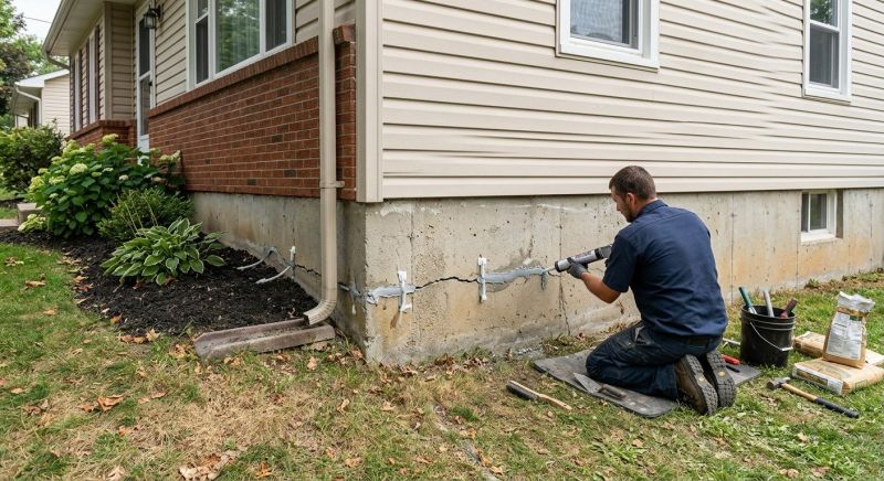 Cracked Foundation Repair in Port Jervis, NY