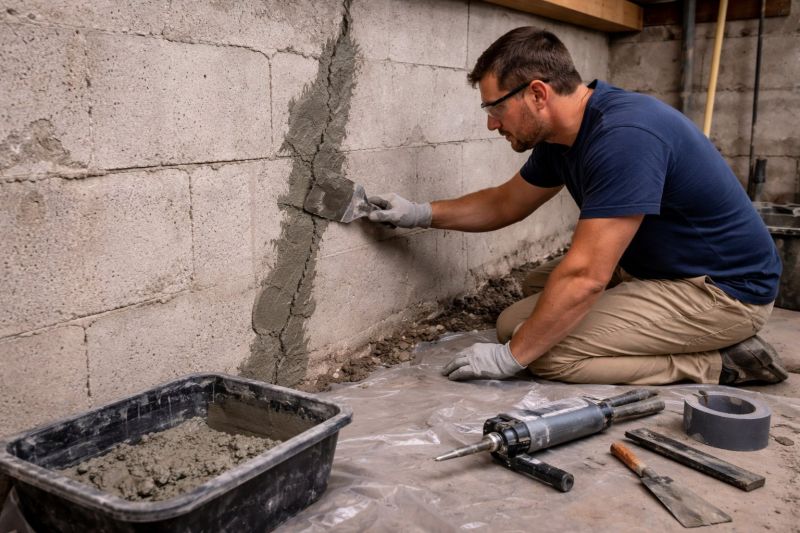 Foundation Crack Repair in Green Village, NJ