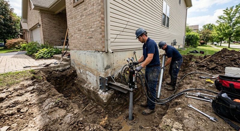Foundation Settlement Repair in West Milford, NJ