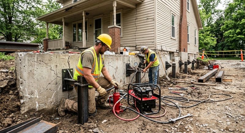 Foundation Stabilizing in Central Valley, NY