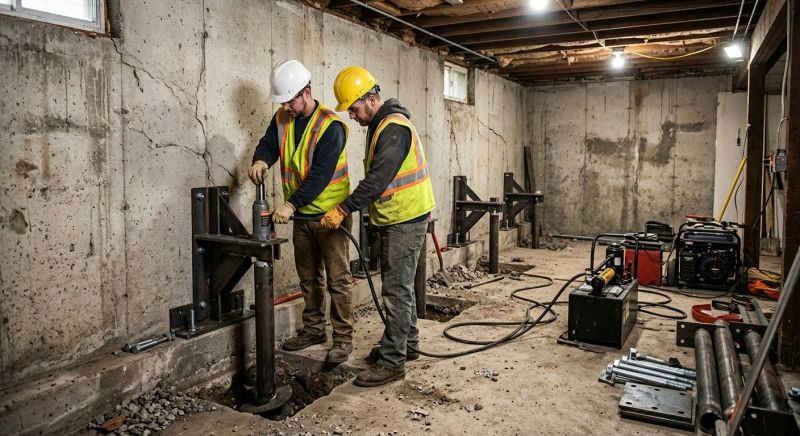 Foundation Stabilizing in Flanders, NJ