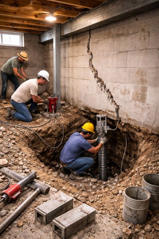 Foundation Structural Repair in Montclair, NJ