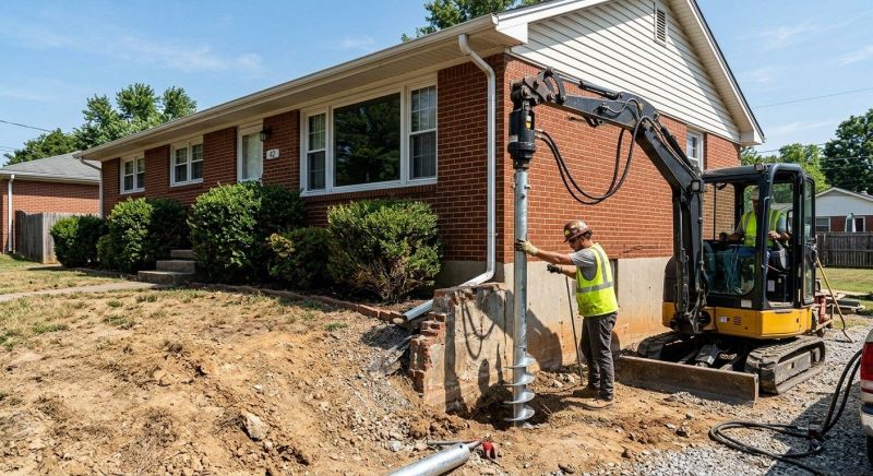 Helical Pile Installation in West Milford, NJ