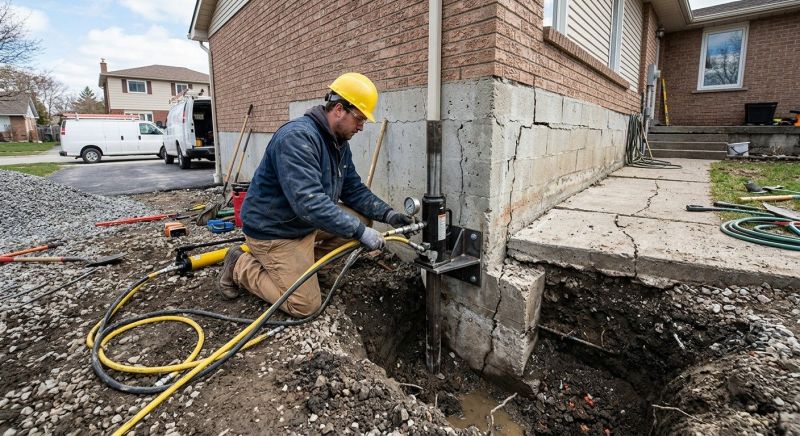 Sinking Foundation Repair in Hopatcong, NJ