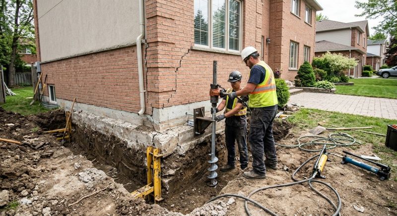 Sinking Foundation Repair in Spring Valley, NY