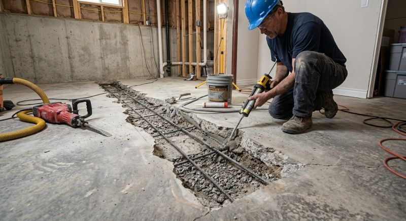Slab Foundation Repair in West Milford, NJ